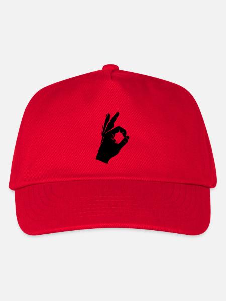 Reingeguckt - Kinder Basecap - Rot