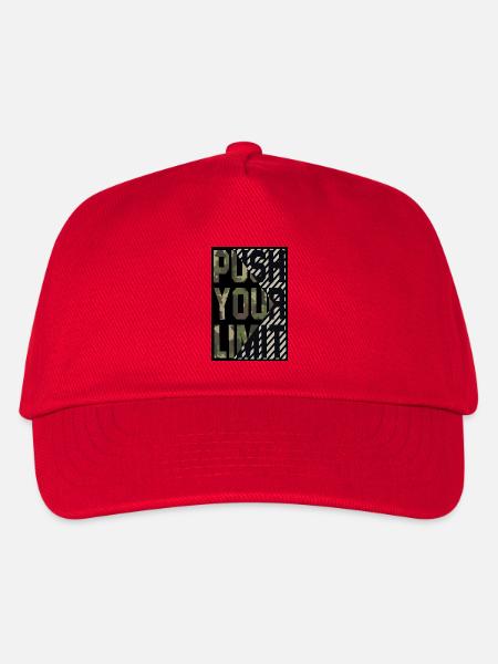push your limit - Kinder Basecap - Rot
