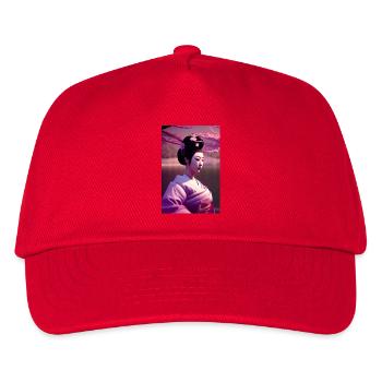 Geisha 1 - Kinder Basecap - Rot - Vorne