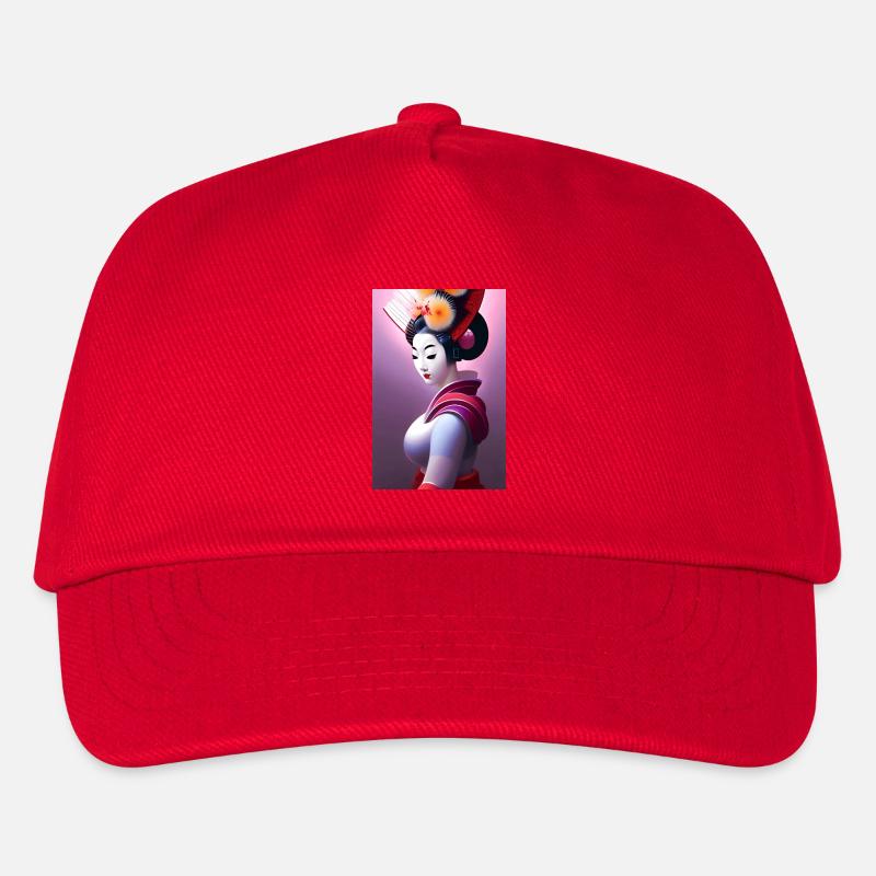 Geisha 9 - Casquette de baseball Enfant - rouge