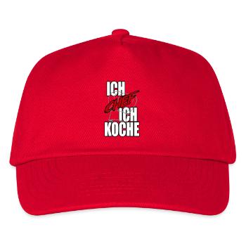 I Chef Je cuisine Chef Chapeau de Chef - Casquette de baseball Enfant - rouge - Devant