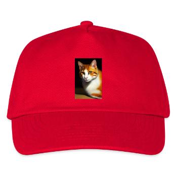 Image du chat - Casquette de baseball Enfant - rouge - Devant