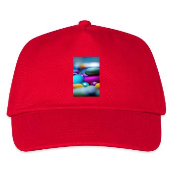 Pierres colorées - Casquette de baseball Enfant - rouge - Devant