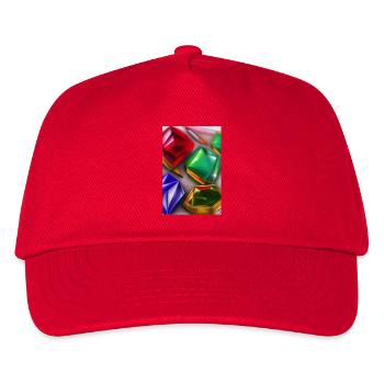Edelsteine - Kinder Basecap - Rot - Vorne
