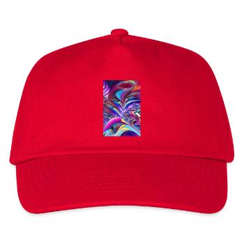 Abstrakte Kunst - Kinder Basecap - Rot - Vorne