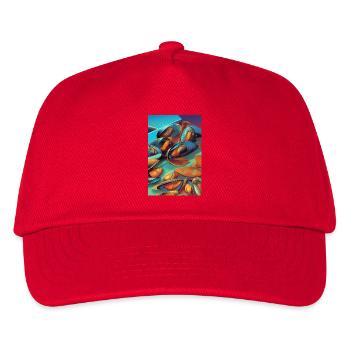 Mussels - Kids’ Baseball Cap - red - Front