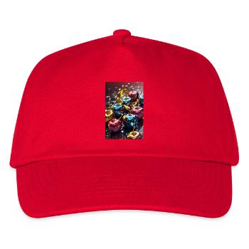 Kirschen Golden Metallisch - Kinder Basecap - Rot - Vorne