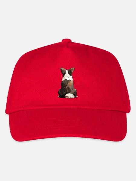 Border Collie - Kinder Basecap - Rot