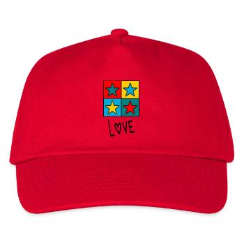 VALENTINSTAG. Junggesellinnenabschied. ICH LIEBE DICH. ICH LIEBE DICH. LIEBE - Kinder Basecap - Rot - Vorne