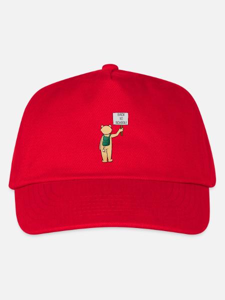 Back to School - Kids’ Baseball Cap - red