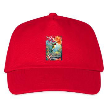 J’aime la nature, les colibris sont uniques - Casquette de baseball Enfant - rouge - Devant