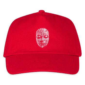 Maske - Kinder Basecap - Rot - Vorne