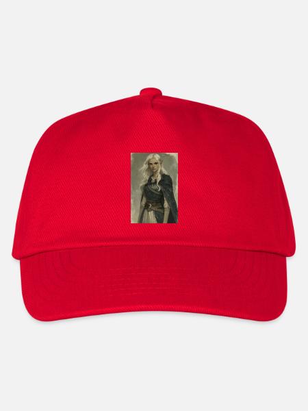 Poster Illustration Elf Woman - Kids’ Baseball Cap - red