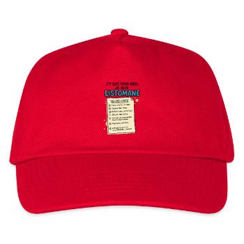 I'm a Listomane - Kids’ Baseball Cap - red - Front