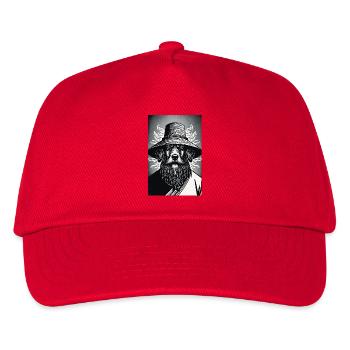 Der wachsame Hund - Kinder Basecap - Rot - Vorne