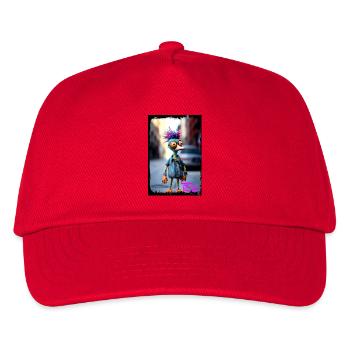Colorful Doll Monster Character Print Doll - Kids’ Baseball Cap - red - Front