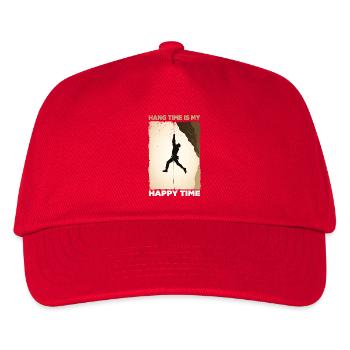Kletterer Hängendes Motivationsdesign - Kinder Basecap - Rot - Vorne