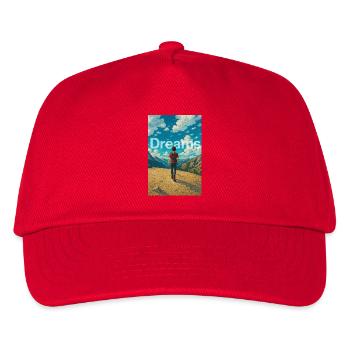 Dreamer in the mountains - Kids’ Baseball Cap - red - Front