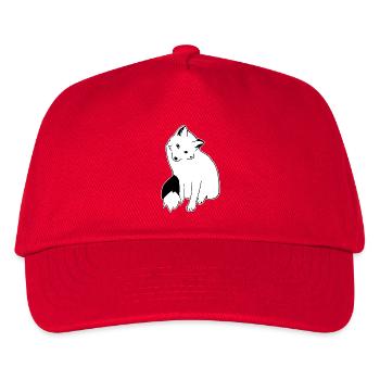 Fox with big eyes: Kawaii & Cartoon Style - Kids’ Baseball Cap - red - Front