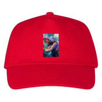 Illustration of a crocodile - Kids’ Baseball Cap - red - Front