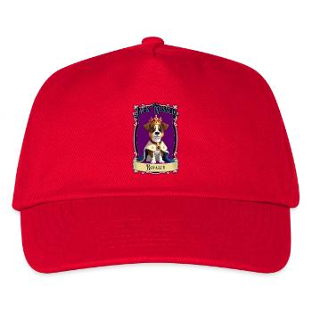 Royal Jack Russell Crowned Portrait - Kids’ Baseball Cap - red - Front