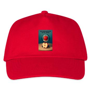 Der Apfelspiegel des gesellschaftlichen Lebens - Kinder Basecap - Rot - Vorne