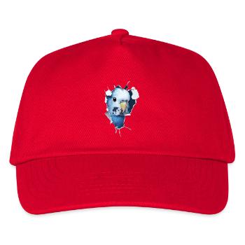 Wellensittich - Kinder Basecap - Rot - Vorne