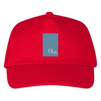 Affiche typographique D’accord. - Casquette de baseball Enfant - rouge - Devant