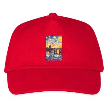 Toulouse, France - Kids’ Baseball Cap - red - Front