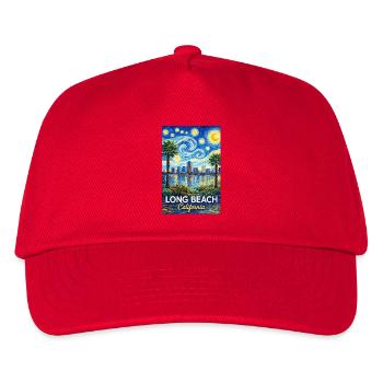 Long Beach, California - Kids’ Baseball Cap - red - Front