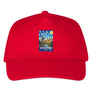 San Antonio Texas - Kinder Basecap - Rot - Vorne