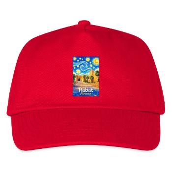 Rabat Morocco Starry Night - Kinder Basecap - Rot - Vorne
