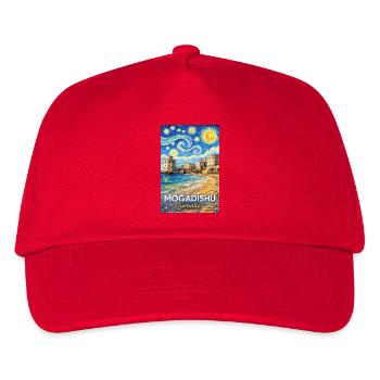 Mogadishu Somalia Starry Night - Kinder Basecap - Rot - Vorne
