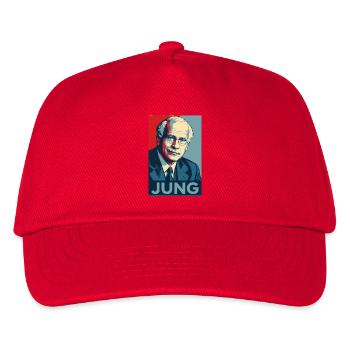 Jung Pop Art Porträt - Kinder Basecap - Rot - Vorne