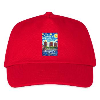 Ellesmere Port & Neston England Skyline - Kinder Basecap - Rot - Vorne