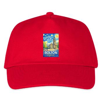 Bolton England Impression - Casquette de baseball Enfant - rouge - Devant