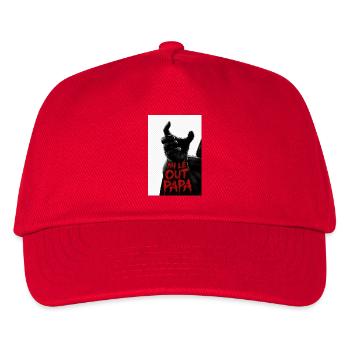 Mi lé out dad 974 - Kinder Basecap - Rot - Vorne