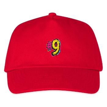 Neon Graffiti Nine - Kids’ Baseball Cap - red - Front