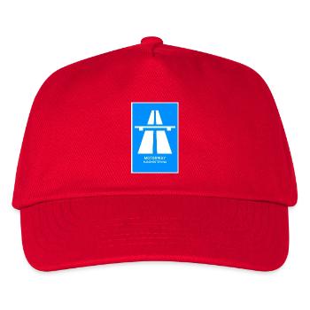 Motorway Manchester M62 Vintage Poster - Kids’ Baseball Cap - red - Front