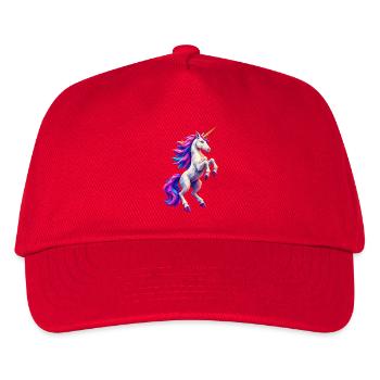 Polygon Unicorn - Kids’ Baseball Cap - red - Front