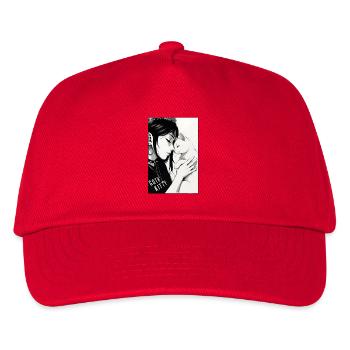 Goth Kitty Portrait - Kids’ Baseball Cap - red - Front