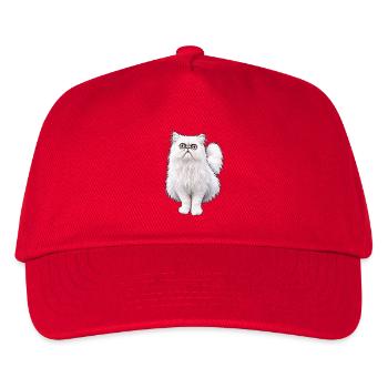 Weird looking Cat - Kids’ Baseball Cap - red - Front