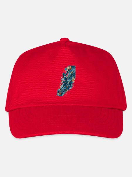 Evolution Bouldern – Cooles Kletterer Outfit - Kinder Basecap - Rot