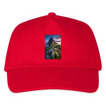 Coastal Peak mit Wildblumen - Kinder Basecap - Rot - Vorne