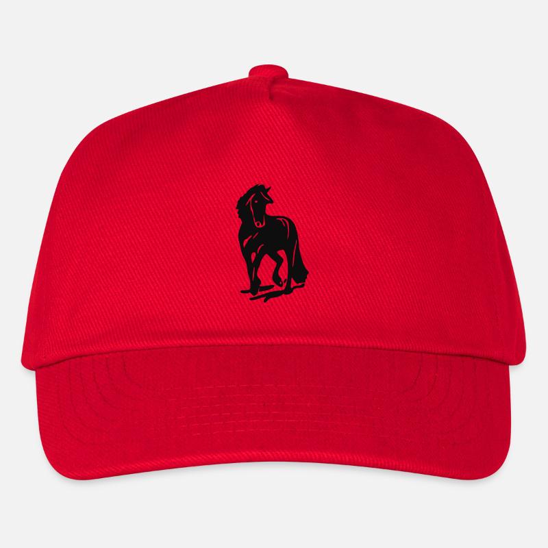 Friesenpferd - Kinder Basecap - Rot
