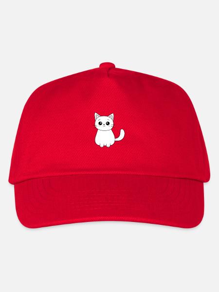 Kawaii Katze Kätzchen Geschenkideen Weihnachten - Kinder Basecap - Rot