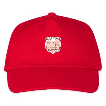 Nap Time - Kinder Basecap - Rot - Vorne