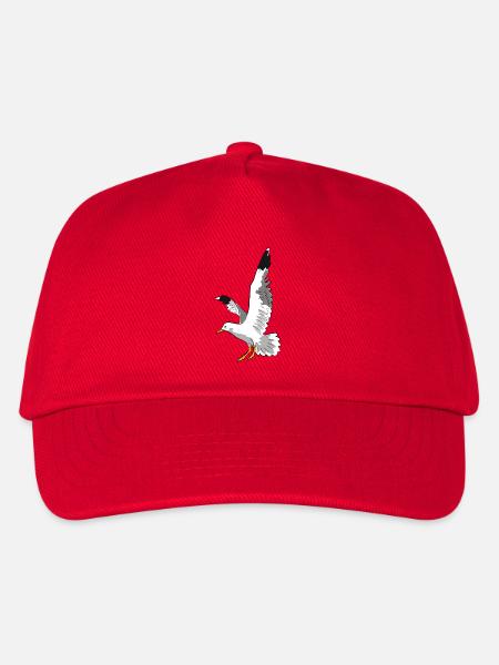 vogel möwe strand - Kinder Basecap - Rot