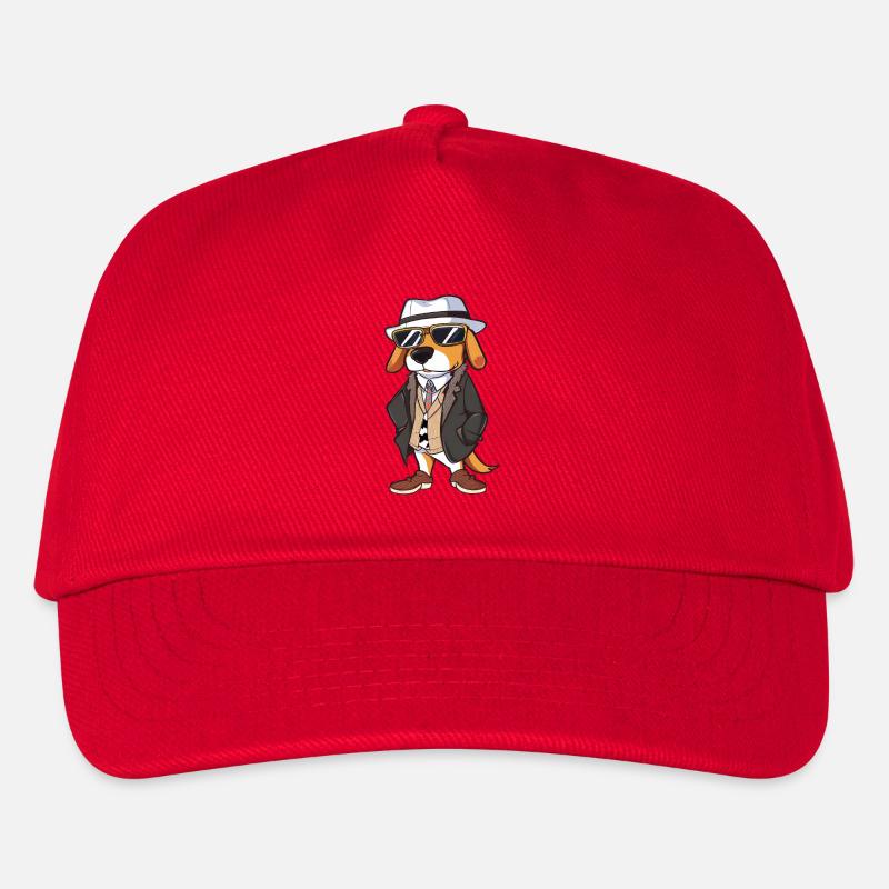 beagle hut sonnenbrille - Kinder Basecap - Rot