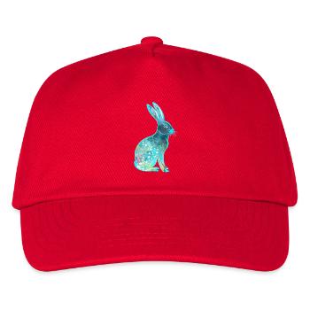 Colorful Easter Bunny Rabbit Watercolor - Kids’ Baseball Cap - red - Front